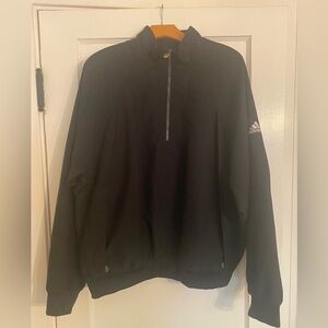 Adidas Men's Black Windbreaker Jacket